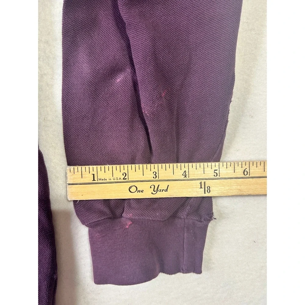 Polo Ralph Lauren Mens XL Long Sleeve Polo Shirt Purple‎ Cotton Pique Pony Logo